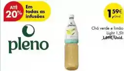 Pingo Doce Pleno - chá verde e limão light promoção