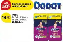 Pingo Doce Dodot - em toda a gama activity extra promoção