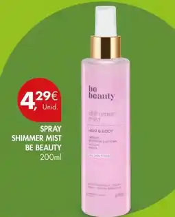 Pingo Doce Be beauty - shimmer mist promoção