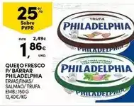 Continente Philadelphia - queijo fresco p/ barrar promoção