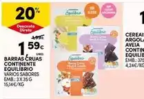 Continente Continente - barras cereas equilibio promoção