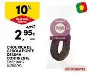 Continente Continente - chouriça de cebola ponte de lima promoção