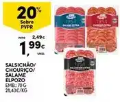 Continente Elpozo - salsichao/chourico/ salame promoção