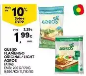 Continente Agros - queijo flamengo original/light promoção