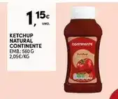 Continente Continente - ketchup natural promoção