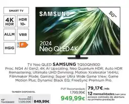 El Corte Inglés TV Neo QLED SAMSUNG TQ50QN90D promoção