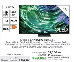 El Corte Inglés TV OLED SAMSUNG TQ55S90D promoção