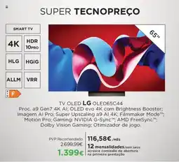 El Corte Inglés TV OLED LG OLED65C44 promoção