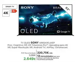 El Corte Inglés TV OLED SONY XR83A90JAEP promoção