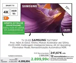 El Corte Inglés TV OLED SAMSUNG TQ77S85F promoção