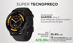 El Corte Inglés Smartwatch GARMIN Venu 3 promoção
