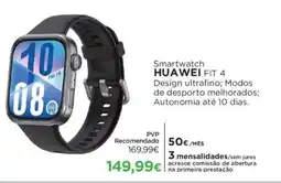 El Corte Inglés Smartwatch HUAWEI FIT 4 promoção