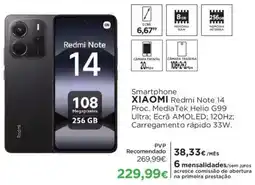 El Corte Inglés Smartphone XIAOMI Redmi Note 14 promoção