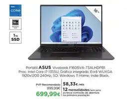 El Corte Inglés Portátil ASUS Vivobook F1605VA-73ALHDPB1 promoção
