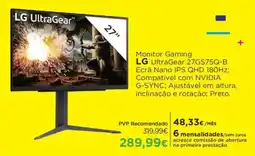 El Corte Inglés Monitor Gaming LG UltraGear 27GS75Q-B promoção