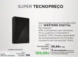 Disco Rígido Externo Portátil HDD 2,5" WESTERN DIGITAL My Passport