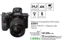 El Corte Inglés Máquina Fotográfica Mirrorless SONY promoção