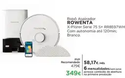 El Corte Inglés Robô Aspirador ROWENTA promoção