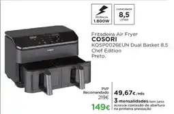 El Corte Inglés Fritadeira Air Fryer COSORI promoção
