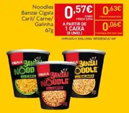 Recheio Noodles Banzai Cigala promoção