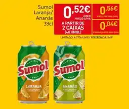 Recheio Sumol promoção