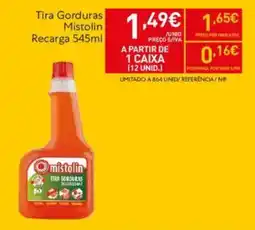 Recheio Tira Gorduras Mistolin, Recarga promoção