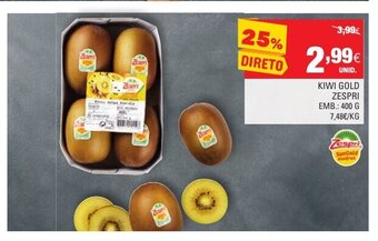 Continente Kiwi Gold Zespri 400g promoção