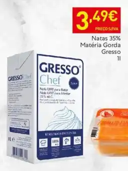 Recheio Natas 35% Matéria Gorda Gresso promoção