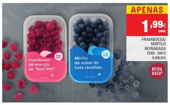 Continente Framboesa/Mirtilo Beirabaga 200g promoção