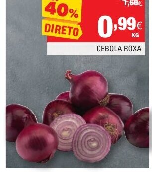 Continente Cebola Roxa promoção