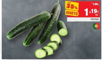 Continente Pepino promoção