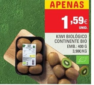 Continente Kiwi Biológico Continente Bio 400g promoção