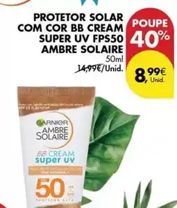 Pingo Doce Ambre solaire - protetor solar com cor bb cream super uv fps50 promoção