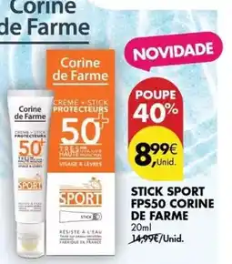 Pingo Doce Porsi - stick sport fps50 de farme promoção
