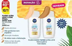 Pingo Doce Nivea sun - fluido ultra light c/cor fps50+ promoção