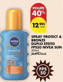 Pingo Doce Nivea sun - spray protect & bronze duplo effeito fps50 promoção