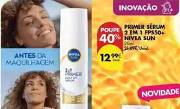 Pingo Doce Nivea - primer sérum 2 em 1 fps50+ sun promoção
