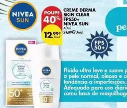 Pingo Doce Nivea - creme derma skin clear fps 50+ sun promoção