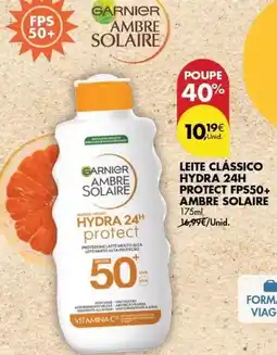 Pingo Doce Ambre solaire - leite classico hydra 24h protect fps50+ promoção