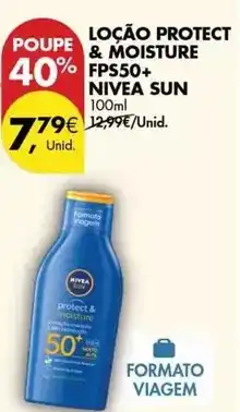Pingo Doce Nivea sun - loção protect & moisture fps50+ promoção