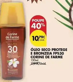 Pingo Doce Corine de farme - oleo seco protege e bronzeia fps30 promoção