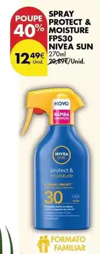 Pingo Doce Nivea sun - spray protect & moisture fps30 promoção