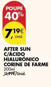 Pingo Doce Corine de farme - after sun c/acido hialuronico promoção