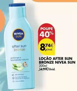 Pingo Doce Nivea sun - loção after sun bronze promoção