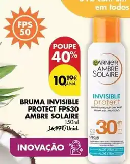Pingo Doce Garnier - invisible protect fps30 promoção