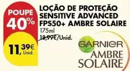 Pingo Doce Ambre solaire - loção de proteção sensitive advanced fps50+ promoção