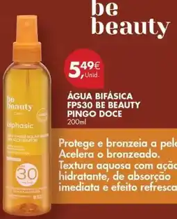 Pingo Doce Pingo doce - água bifásica fps30 be bauty promoção