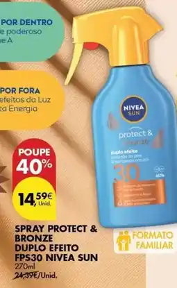 Pingo Doce Nivea sun - spray protect & bronze duplo effeto fps30 promoção