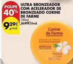Pingo Doce Corine de farme - ultra bronzeador com acelerador de bronzeado promoção