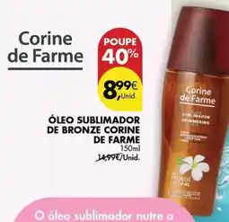 Pingo Doce A+ - oleo sublimador de bronze corine de farme promoção